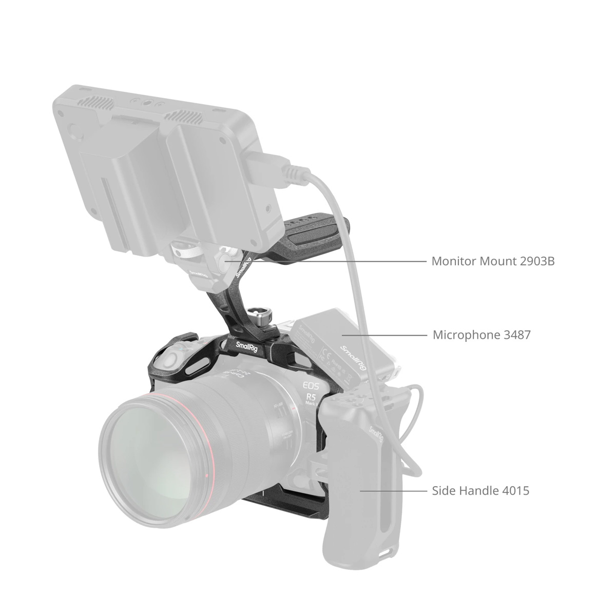 SmallRig 4976 Black Mamba Cage Kit f. Canon EOS R5 II