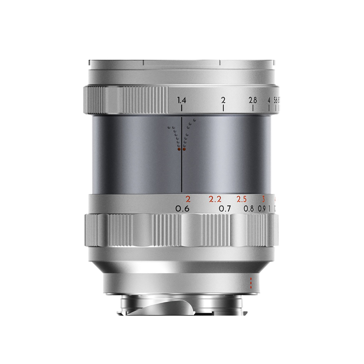 THYPOCH Full-frame Photography Lens Simera 75mm f1,4 for Leica M Mount,silb
