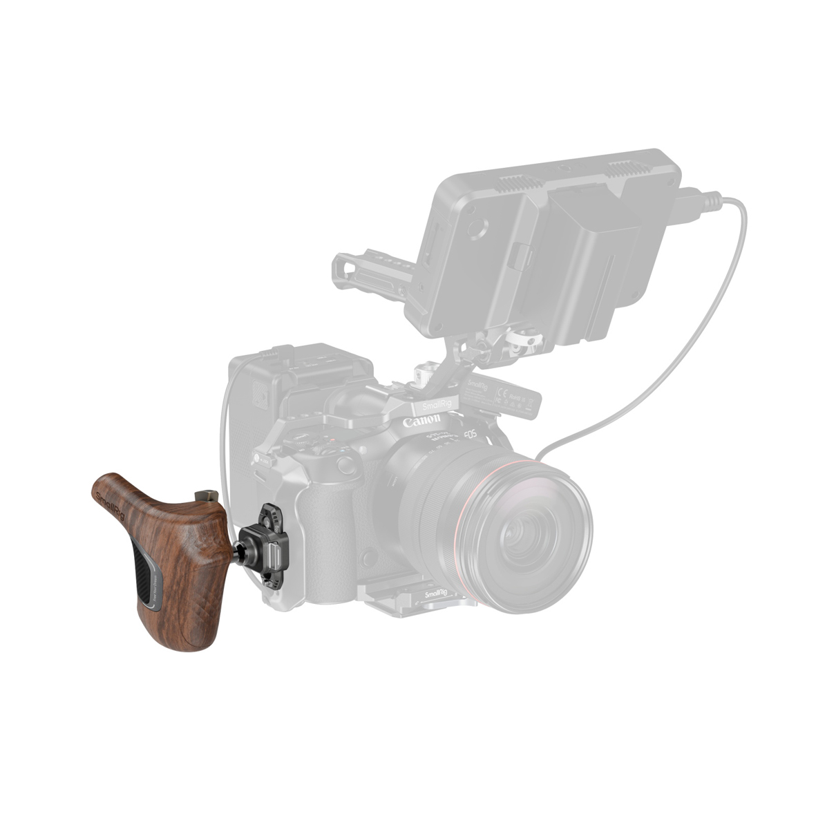 SmallRig 5192 Image Grip Right Side Holzgriff mit NATO-Klemme