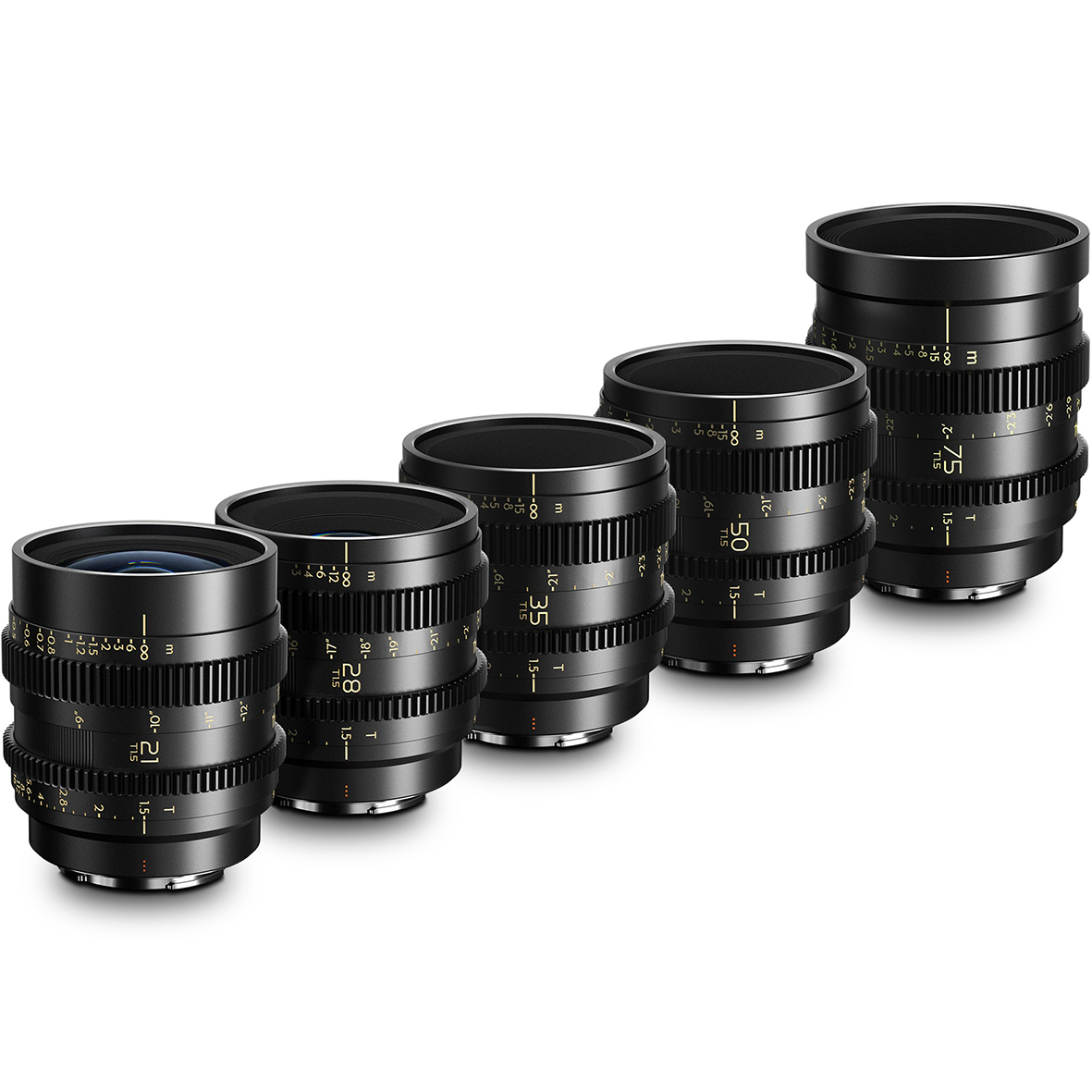 THYPOCH Simera-C 5-Lens Kit 21/28/35/50/75mm T1,5 FF Prime Cine