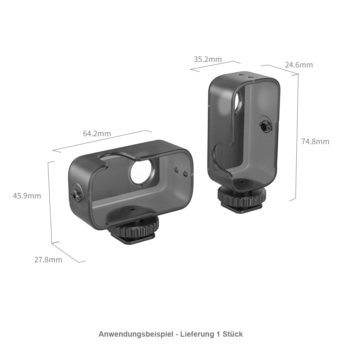 SmallRig 5758 Cage mit Cold Shoe Halter für DJI Osmo Nano