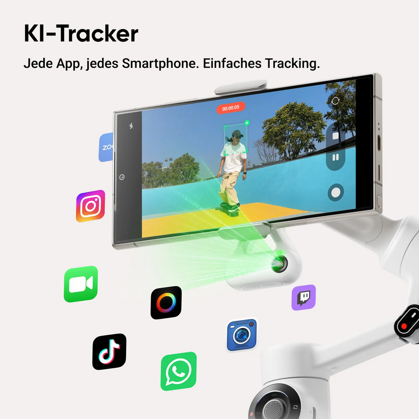 Insta360 Flow 2 AI Tracker Bundle Summit White