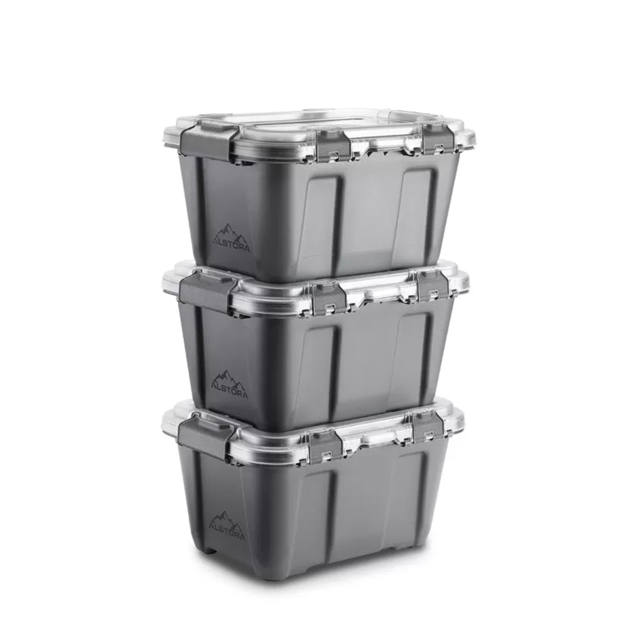Alstora Container Box 19L Stein-Grau
