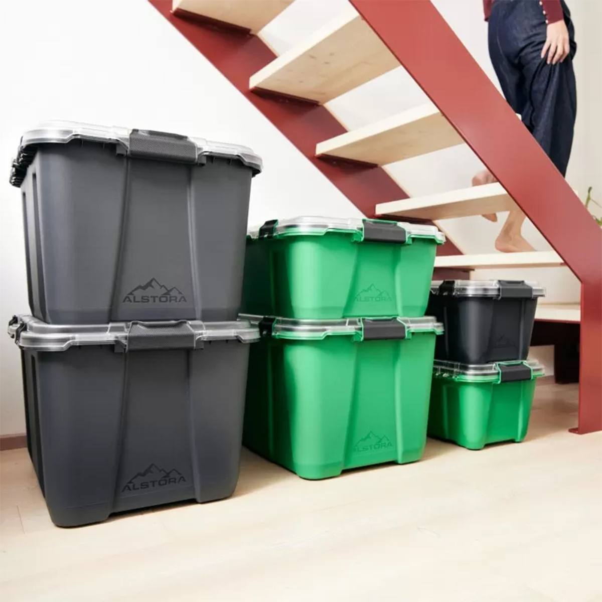 Alstora Container Box 19L Stein-Grau