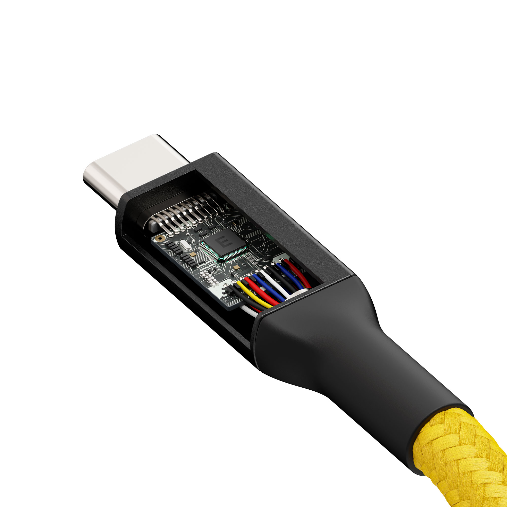 Cobra Union USB-C Kabel Gelb 40G 0,3m gerade