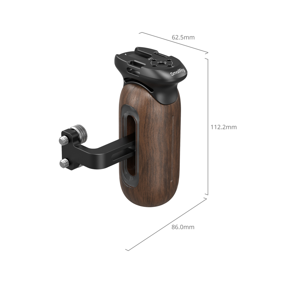 SmallRig 5237 Seitlicher Holzgriff mit 1/4"-20 Schrauben
