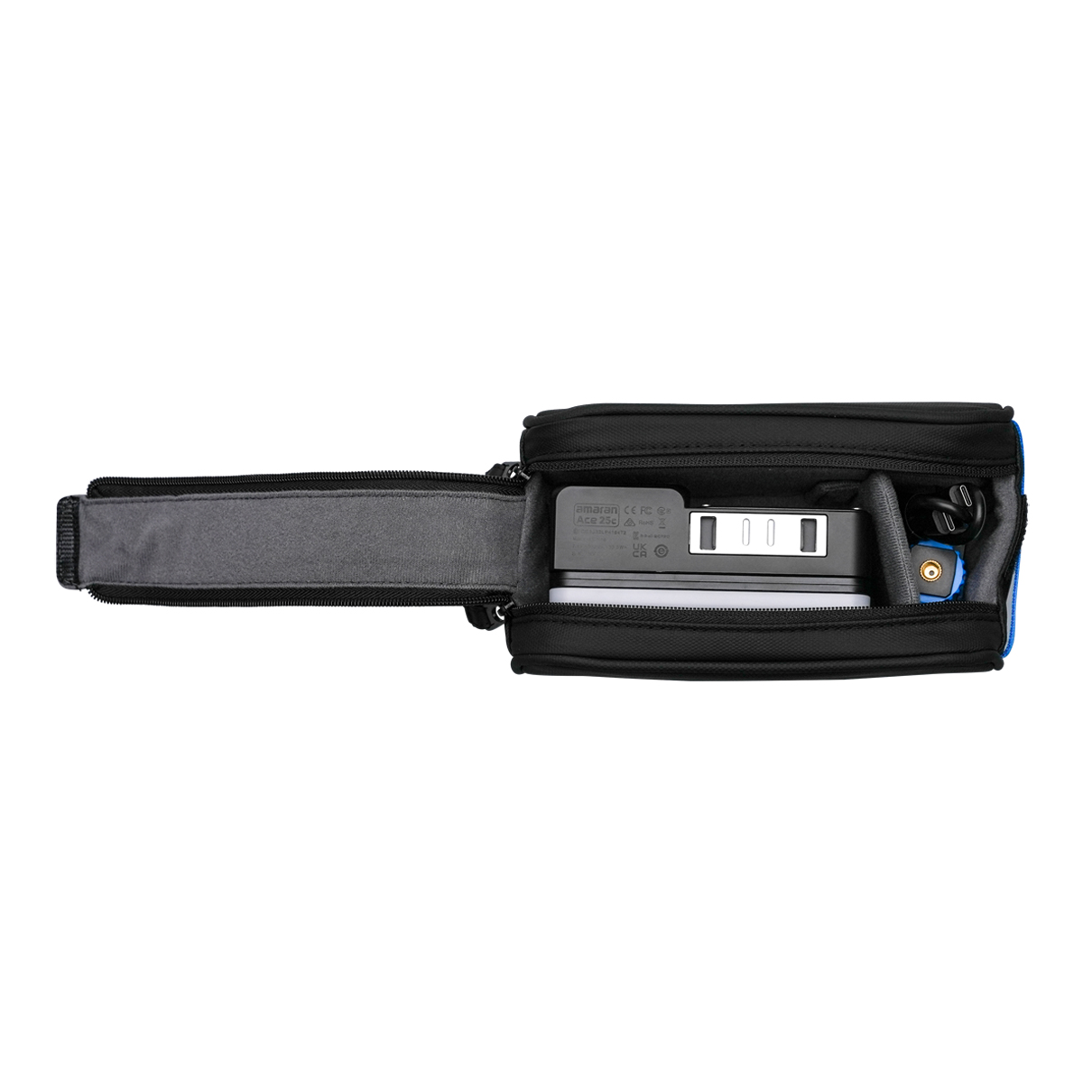 Amaran Ace 25c Charcoal Kit RGBWW-LED Kameraleuchte+Grid+Mini-Stativ+Tasche
