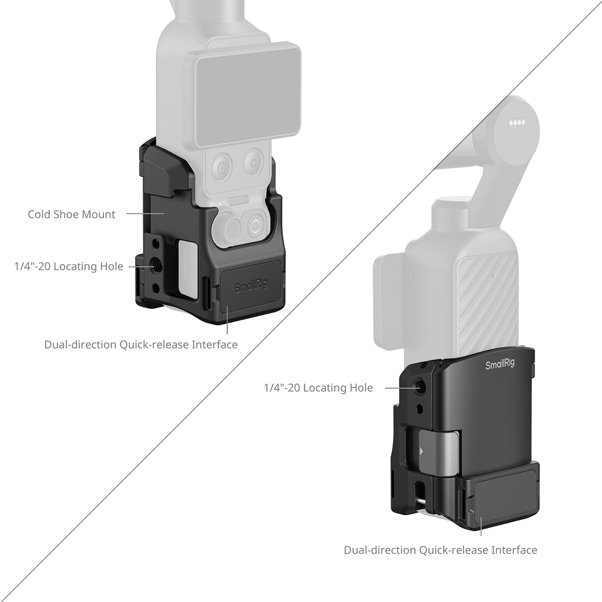 SmallRig 6002 Cage für DJI Osmo Pocket 4P/4/3/Xtra Muse