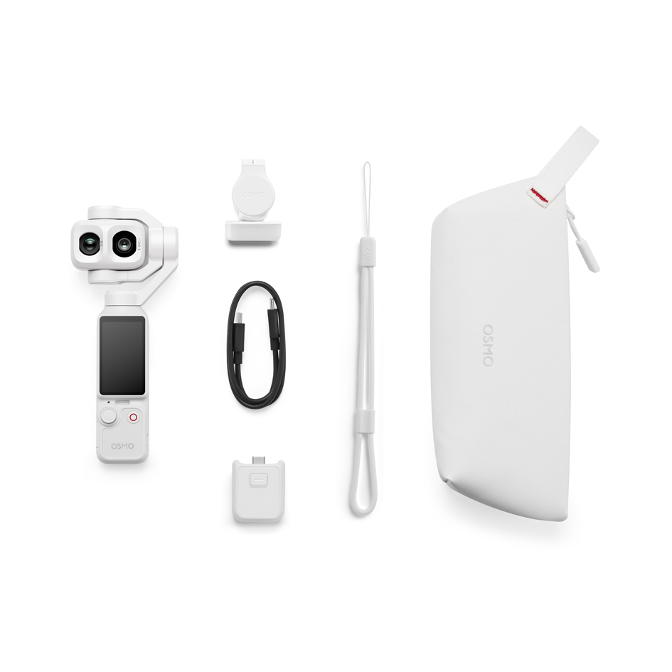 DJI Osmo Pocket 4P Standard Combo Pearl White