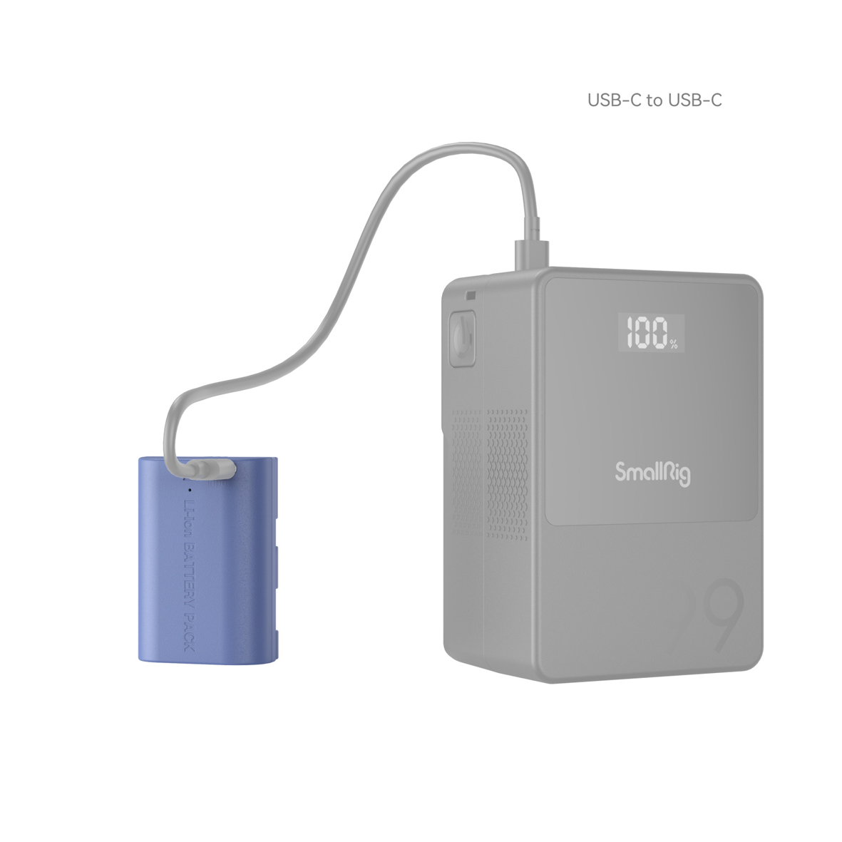SmallRig 5406 Kamera Akku für Canon LP-E6P (blau)