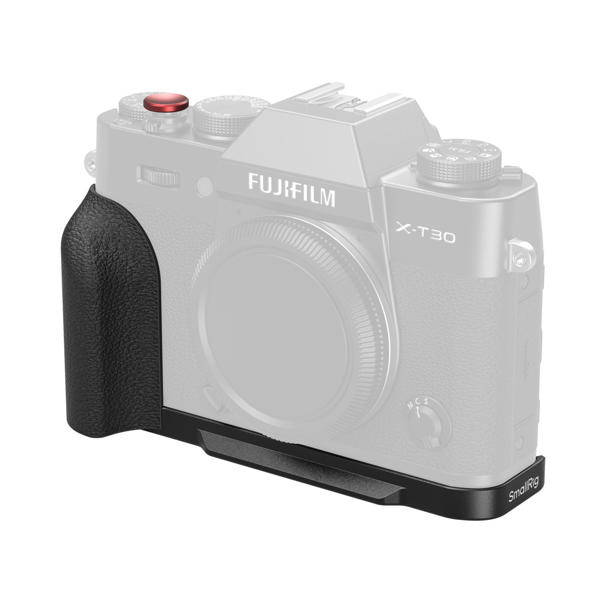 SmallRig 5663 L-förmige Montageplatte m. Silikongriff f. Fujifilm X-T30+II+III sw