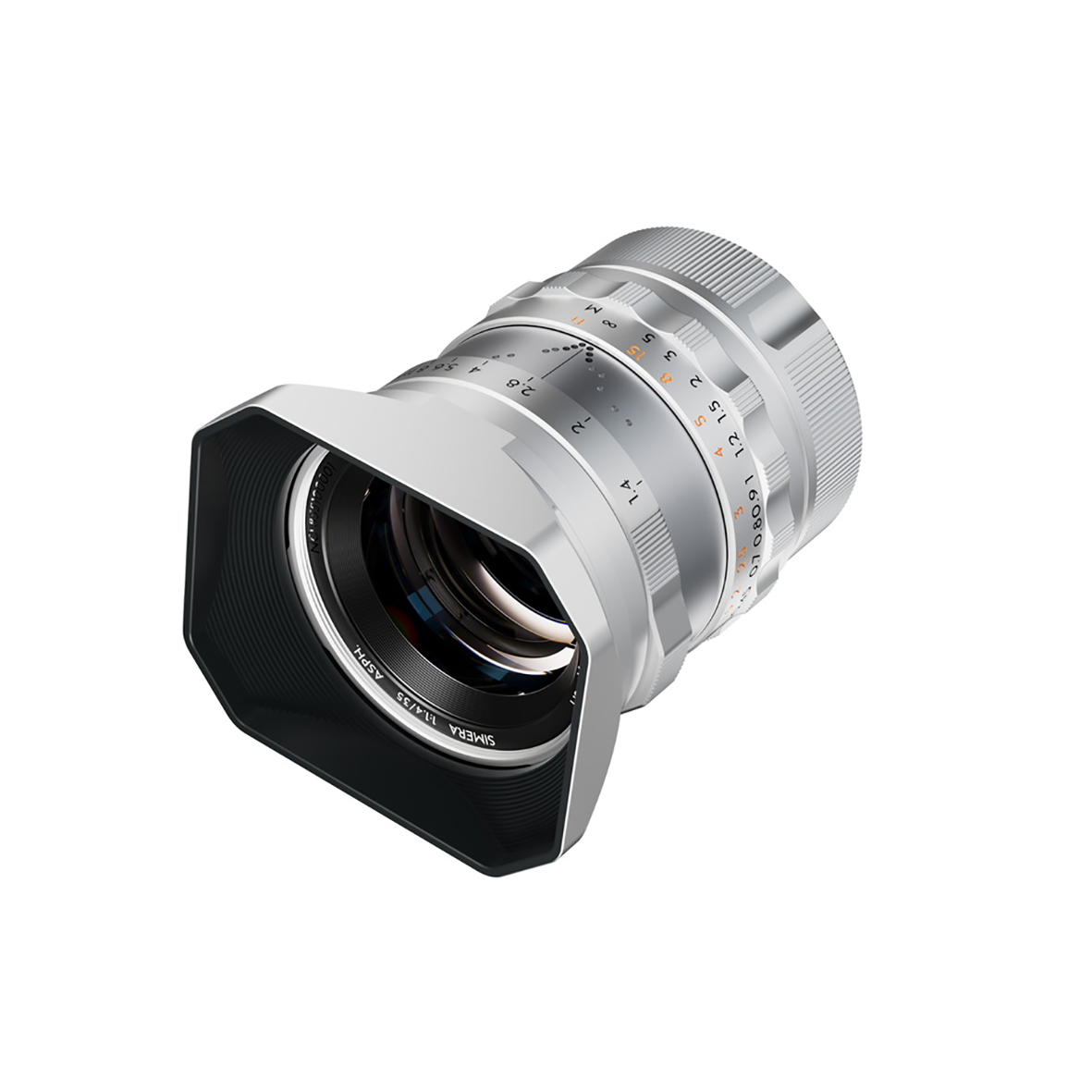 THYPOCH Full-frame Photography Lens Simera 35mm f1,4 for Leica M Mount sil