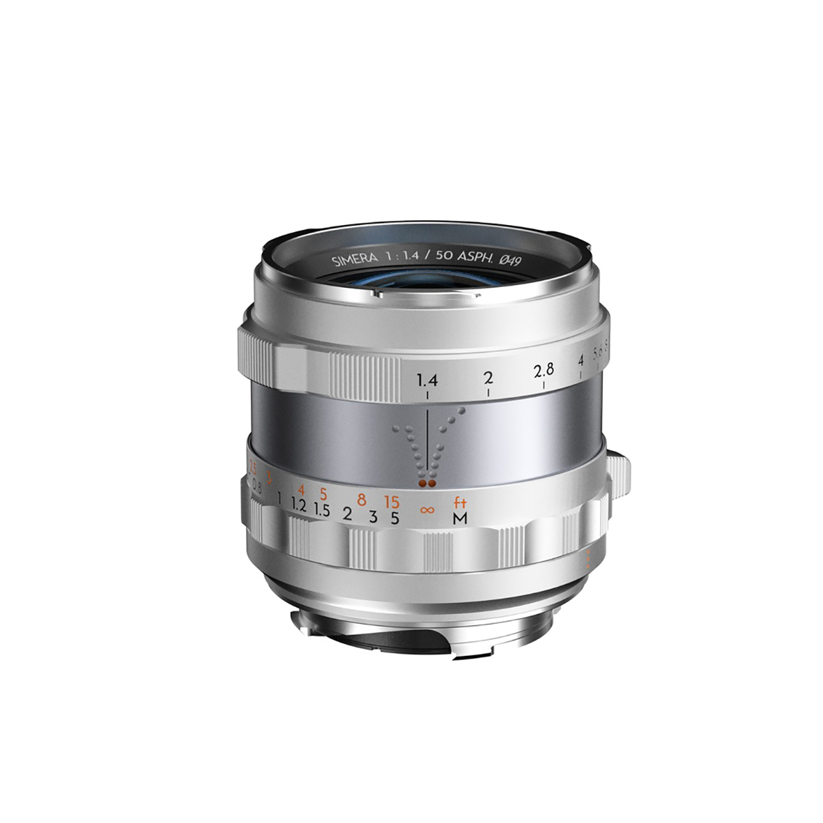 THYPOCH Full-frame Photography Lens Simera 50mm f1,4 for Leica M Mount, silb