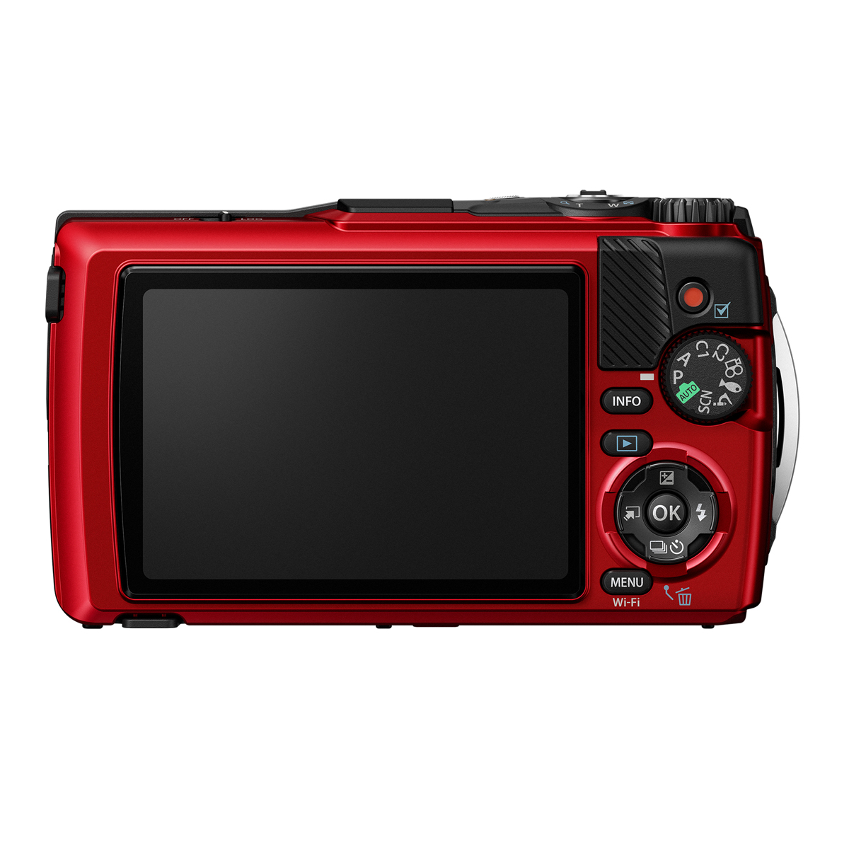 OM SYSTEM TG-7 rot Adventure Kit Digitalkamera inkl. 2 Akkus+LED Light