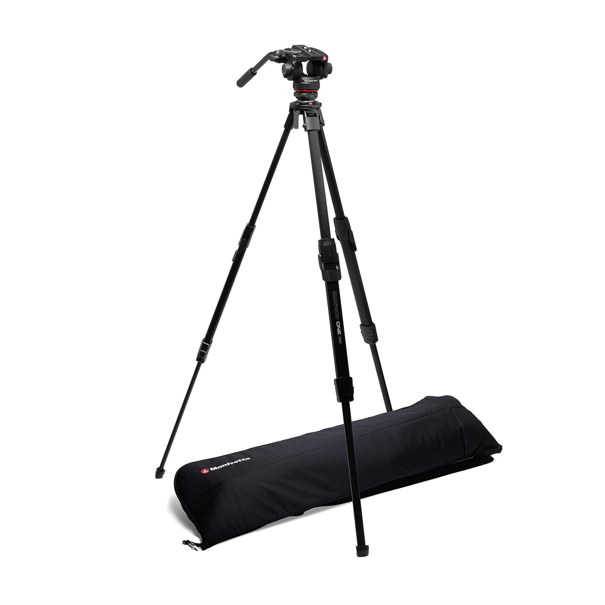 Manfrotto Videostativ Alu Kit mit Fluid Videokopf 502X