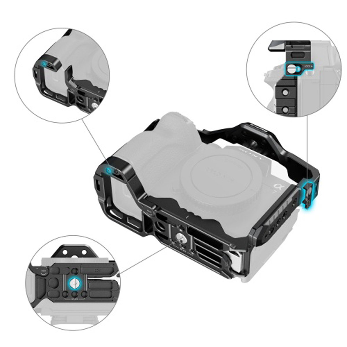 SmallRig 3668C Cage Kit für Sony Alpha 7R V /  7 IV / 7S III / 7 V