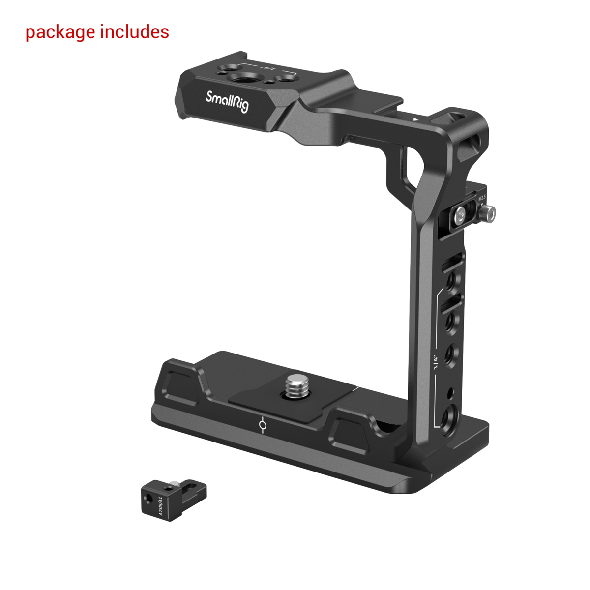 SmallRig 3639 Kamera Halfcage für Sony Alpha 7 IV/7S III/7R IV/ Alpha 1