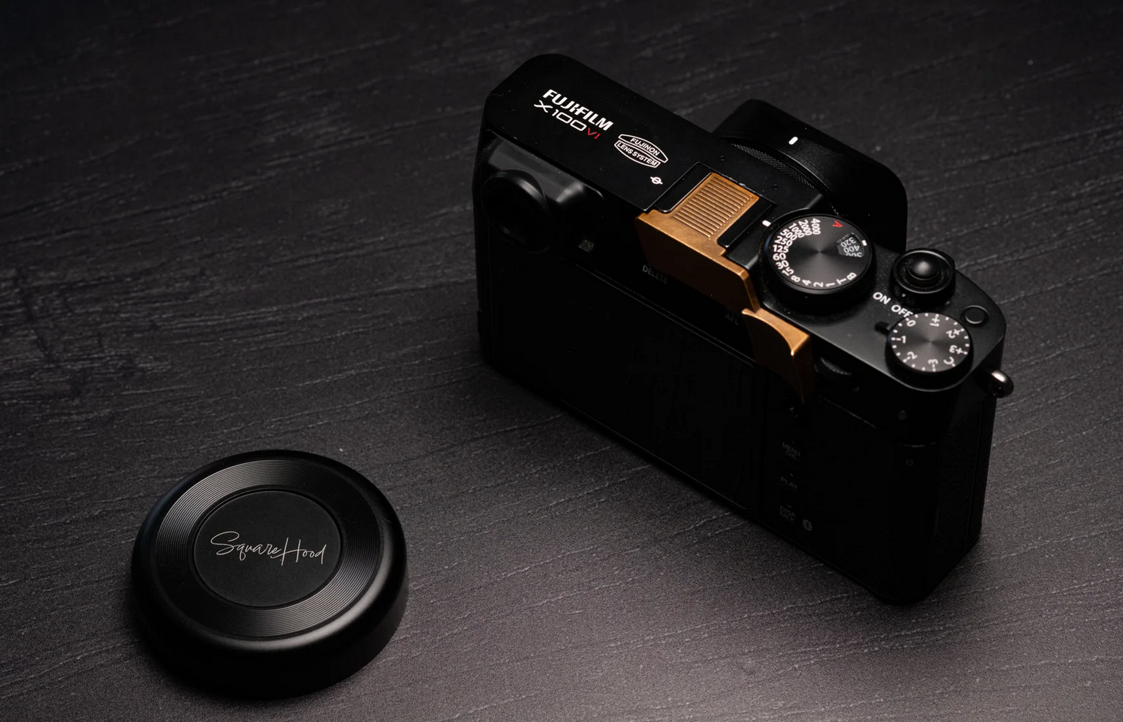Squarehood Daumengriff für Fujifilm X100VI Ridge Brass