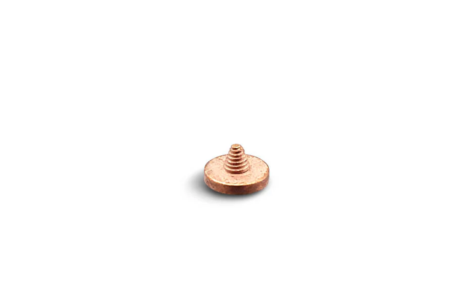 Squarehood Shutter Button Hammered/Auslöseknopf gehämmert Copper