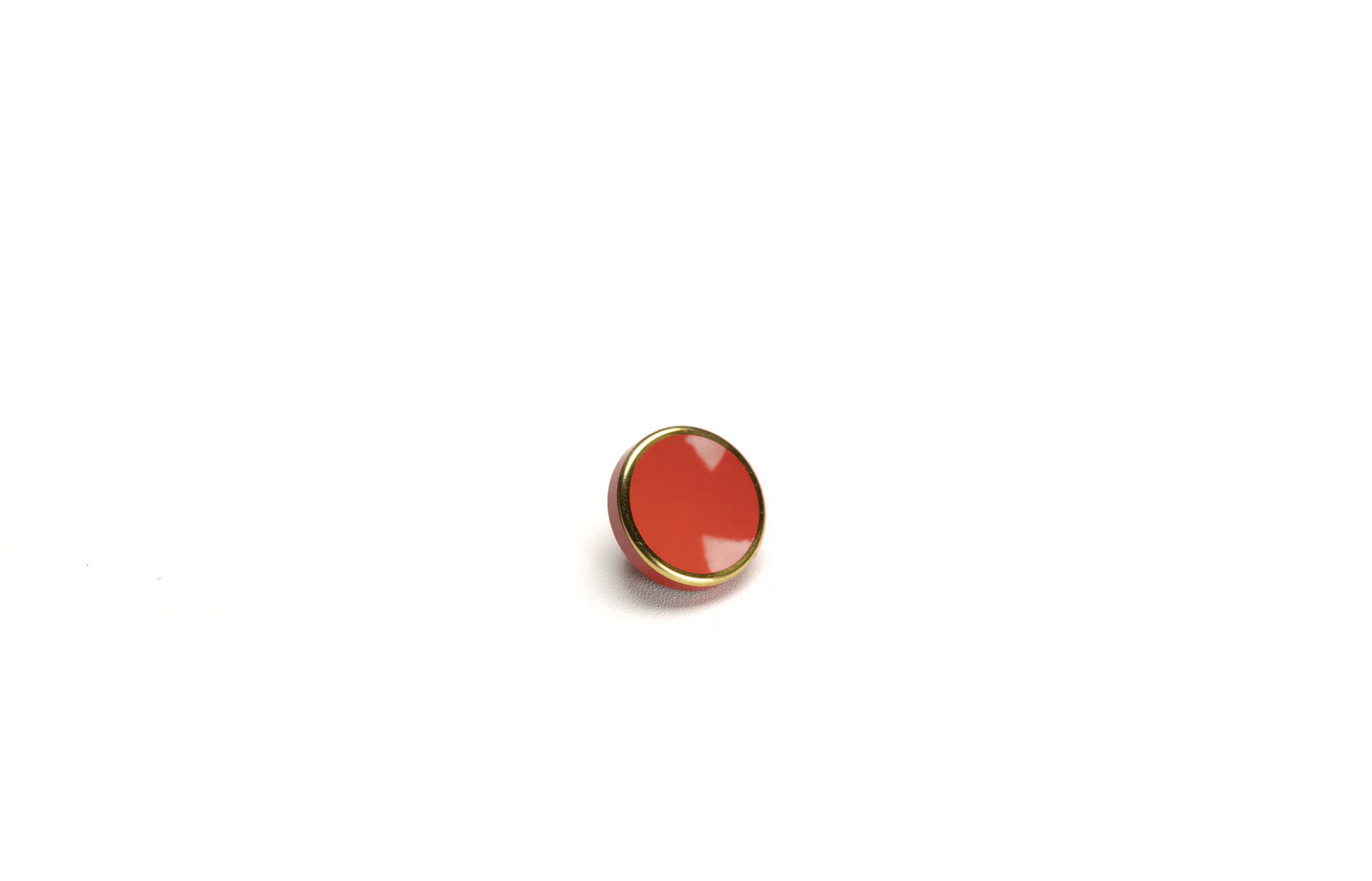 Squarehood Shutter Button Concave/Auslöseknopf konkav Red/Brassring