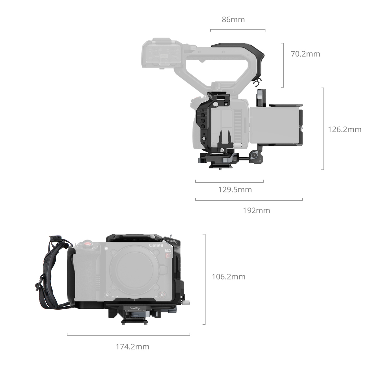 SmallRig 5658 Cage Kit für Canon EOS C50 Erweiterte Edition