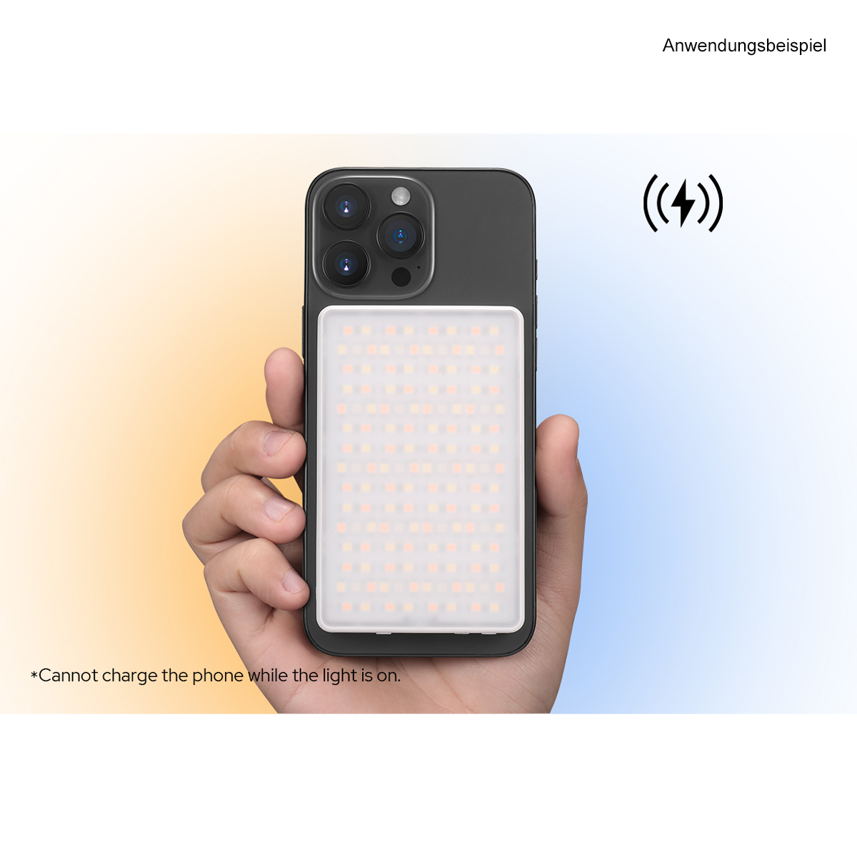 Godox MA5R weiß, RGB-Panel-Licht und Powerbank